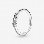 Серебряное кольцо Stars с прозрачным кубическим цирконием
