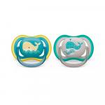 Пустышка силиконовая Philips Avent ultra air scf349/24 18м+ 2 шт