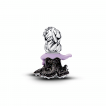 Disney Ursula sterling silver charm with black, purple, red and blue enamel