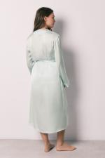 ST SATIN GRE ROBE FR