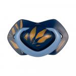 22/664_blu Пустышка силиконовая симметричная (0-6м) GOLD 2 шт.