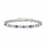 MOSAICA bracelet in 925 sterling silver (RICH) and colored cubic zirconia (010_Silver)