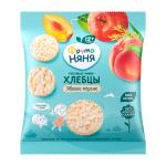 Мини-хлебцы ФрутоНяня рисовые с яблоком, персиком и пребиотиком 30гр