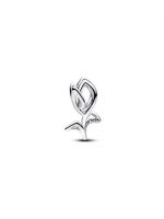 Tulip sterling silver charm