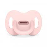 Пустышка Suavinex силиконовая физиологическая розовая 0-6м
