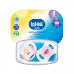 Пустышки Wee Baby Day & Night ортодонтические 6м+ 2 шт
