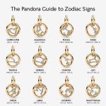 Подвеска со знаком зодиака Весы, с покрытием из 14-каратного золота, прозрачный кубический цирконий