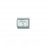 Composable Classic ALPHABETH stainless steel  Cub  zirc and 925 sterling silver (20_T)