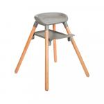 Стульчик для кормления 6в1 KikkaBoo Woody Grey