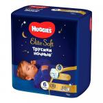 Трусики-подгузники Huggies Elite Soft Ночные размер 6 15-25 кг 16 шт