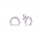 SEIMIA earring ed, CANDY in 925 sterling silver and enamel (SINGLE) (009_LILAC)