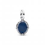 Disney Snow White mirror sterling silver dangle with clear cubic zirconia and color changing enamel