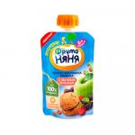 Пюре ФрутоНяня из яблок земляники ежевики с овсяным печеньем 6м+ 90 гр