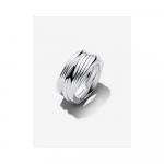 Twisted sterling silver ring set
