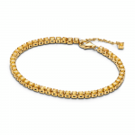 14k gold-plated bracelet with vibrant yellow crystal