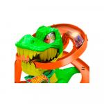 Автомобильный трек Hot Wheels City  T-Rex vs Fire Station