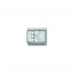 Composable Classic ALPHABETH stainless steel  Cub  zirc and 925 sterling silver (11_K)