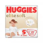 Подгузники Huggies Elite Soft размер 5 12-22 кг 17 шт