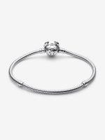 Disney Stitch snake chain sterling silver bracelet with purple, black and blue enamel