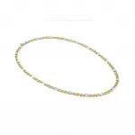 B-YOND steel necklace (LARGE CURB) (Stainless steel and Yellow Gol)