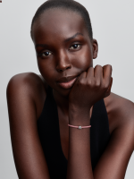 Textured ladybird sterling silver mini charm