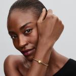14k Gold-plated charm with yellow lacquered artificial pearl