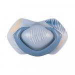 22/664_blu Пустышка силиконовая симметричная (0-6м) GOLD 2 шт.