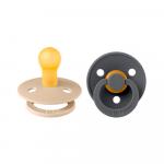 Пустышка BIBS COLOUR VANILLA/IRON 0-6м 2шт