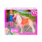 Игровой набор Barbie Doll & Horse наездница с лошадкой