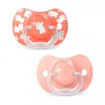 Пустышка Suavinex Wild розовая 18м+ 2шт