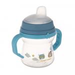 Поильник с силиконовым носиком  Canpol Babies First Cup Bonjour Paris голубой 150 мл