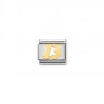 COMPOSABLE Classic GOOD LUCK in stainless steel with 18k gold (13)