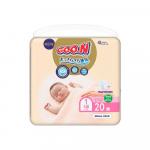 Подгузники GOON Premium Soft размер NB 2-5 кг 20 шт