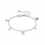 LUCENTISSIMA bracelets in 925 sterling silver and cz (PENDANTS) (033_Rose Gold Star)