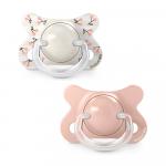 Пустышка Suavinex Birdies розовая -2-2м+ 2шт