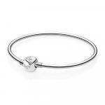 Silver bangle bracelet