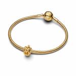 Infinity knot 14k gold-plated charm