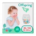 Трусики-подгузники Offspring Джунгли размер XL 12-20 кг 30 шт