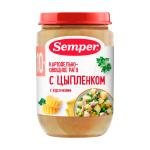 Пюре Semper рагу картофельно-овощное с цыпленком 10м+ 190 гр
