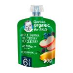 Пюре Gerber Organic яблоко, банан, черника и ежевика 6м+ 90гр