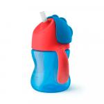 Поильник с трубочкой Philips Avent синий 9м+ 200 мл
