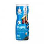 Снеки Gerber Puffs со вкусом яблоко клубника 8м+ 42 гр