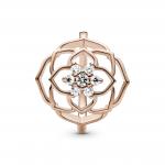 Кольцо PANDORA Rose с цветком розы и прозрачным кубическим цирконием