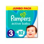 Подгузники Pampers Active Dry размер 3 6-10кг 82шт