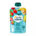 Десерт ФрутоНяня яблоко банан клубника 7м+ 90 гр