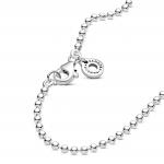 Серебряное колье из бисера