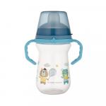 Поильник с силиконовым носиком Canpol Babies FirstCup Bonjour Paris голубой 6м+ 250 мл