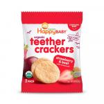 Органические крекеры для режущихся зубок Happy Baby Teethers Crackers Клубника свекла