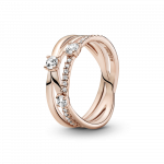 Кольцо PANDORA Rose с прозрачным кубическим цирконием