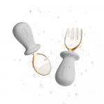 Набор приборов для кормления HEORSHE ложка вилка серый